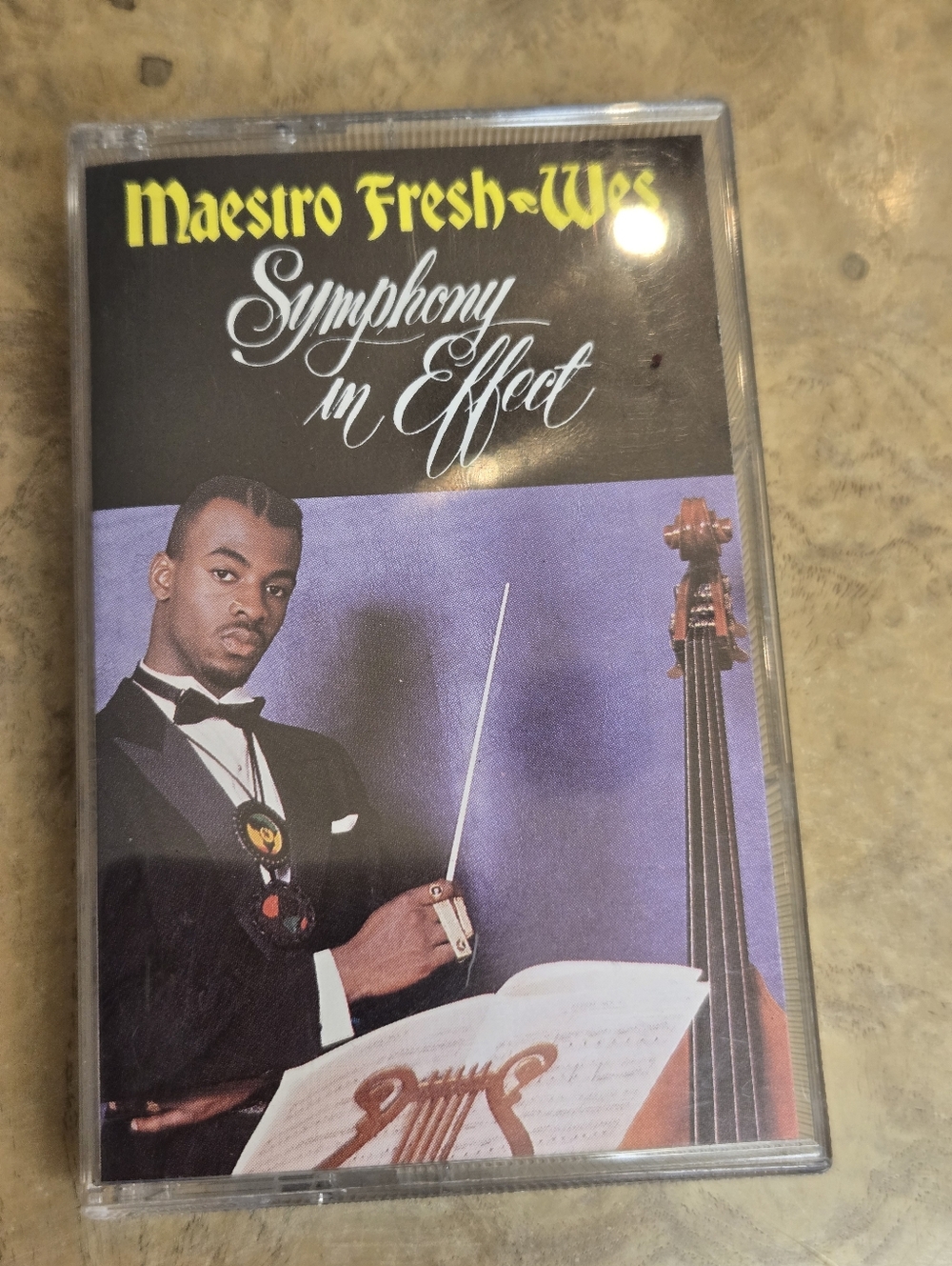 Maestro Fresh-Wes "Symphony in Effect" Cassette Tape - Black & Purple Cover